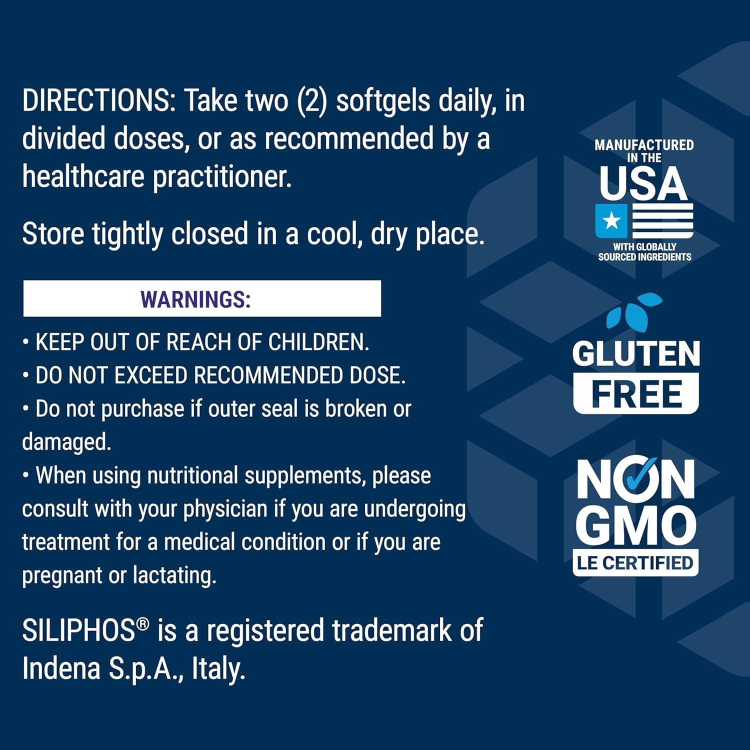 image:imageLife Extension Advanced Milk Thistle Liver Health Supplement Liver Detox Cell Division silymarin silybin bioavailable Gluten Free NonGMO 120 softgels120 Count Pack of 1