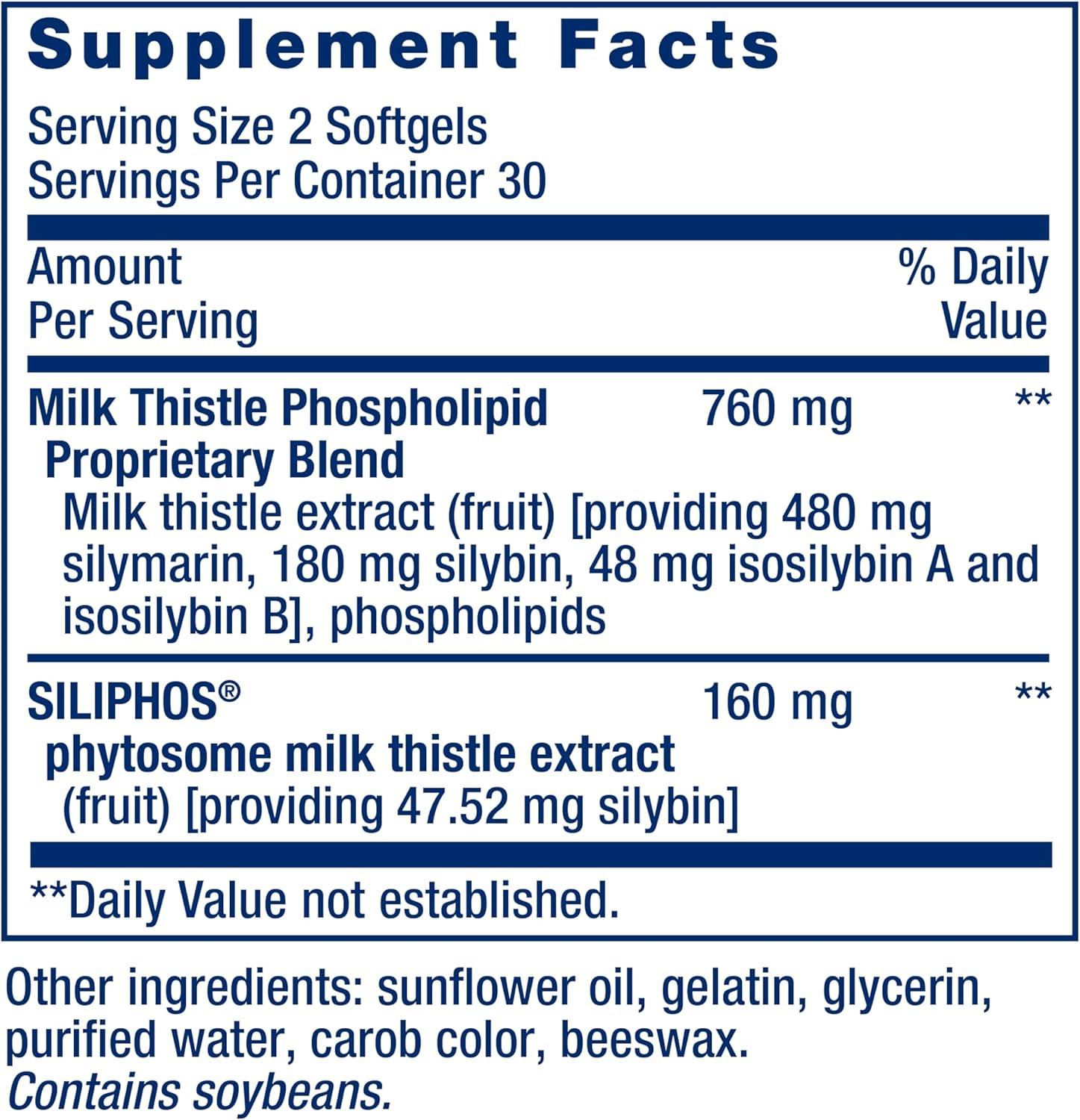image:imageLife Extension Advanced Milk Thistle silymarin silybin phospholipids Promotes Healthy Liver Function GlutenFree NonGMO 60 softgels