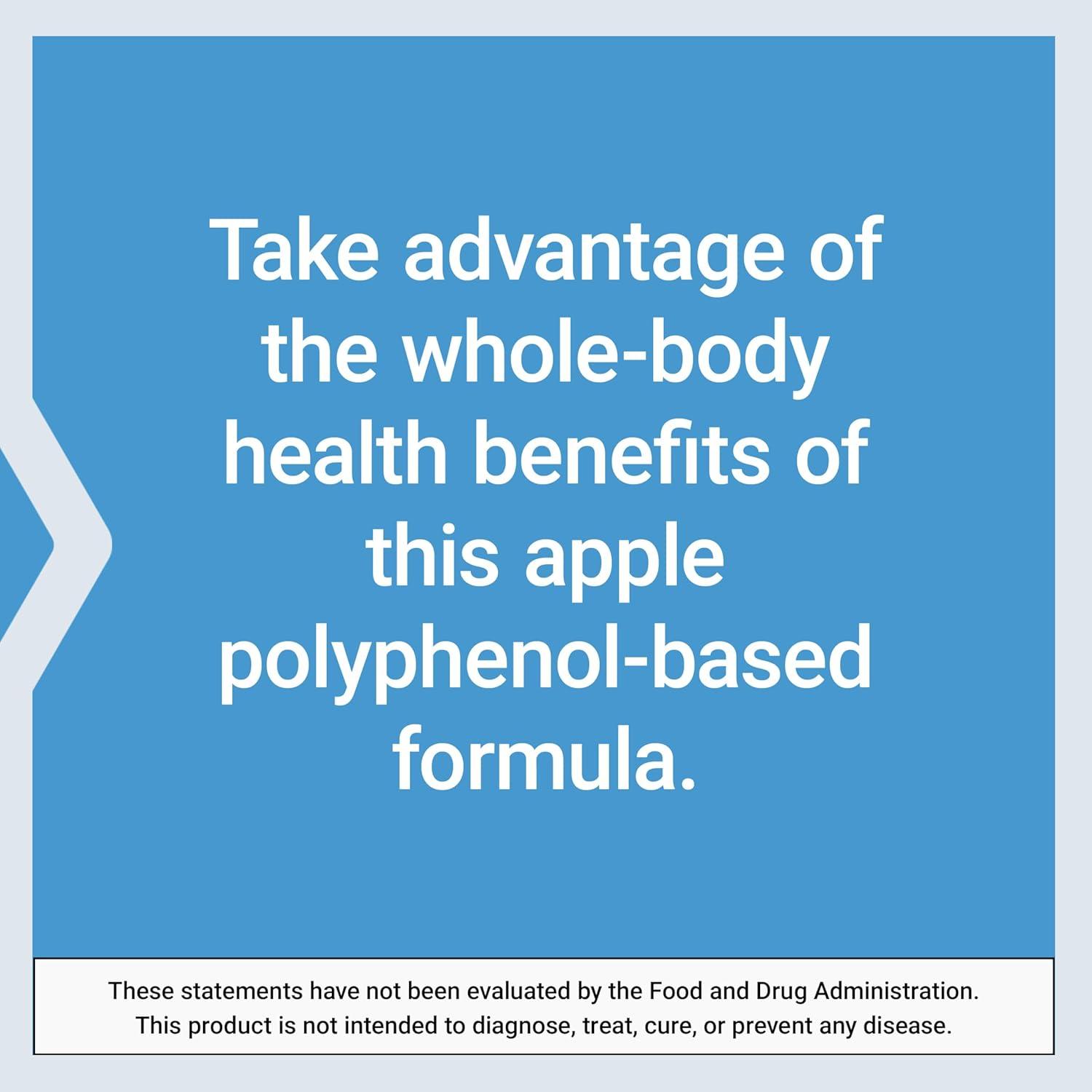 image:imageLife Extension AppleWise Apple polyphenol Extract for Heart Cellular and Colon Health Gluten Free NonGMO Vegetarian 30 Capsules