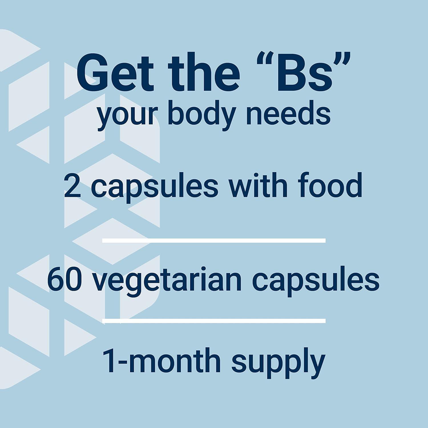 image:imageLife Extension BioActive Complete BComplex Heart Brain and Nerve Support Healthy Energy Metabolism Complete B Complex 60 Vegetarian Capsules60 Count Pack of 2