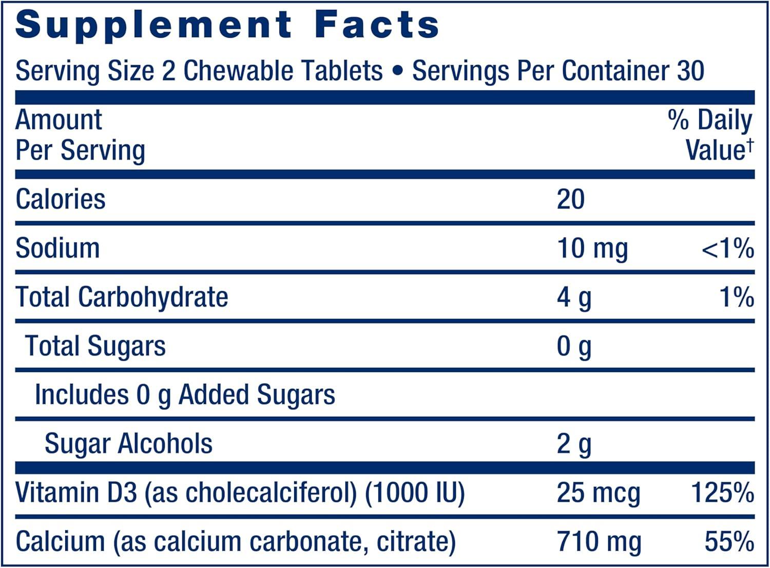 image:imageLife Extension Bone Restore Calcium Supplement Chewable Tablets Bone Health Supplement Calcium Vitamin D Minerals Gluten Free NonGMO 60 Tablets