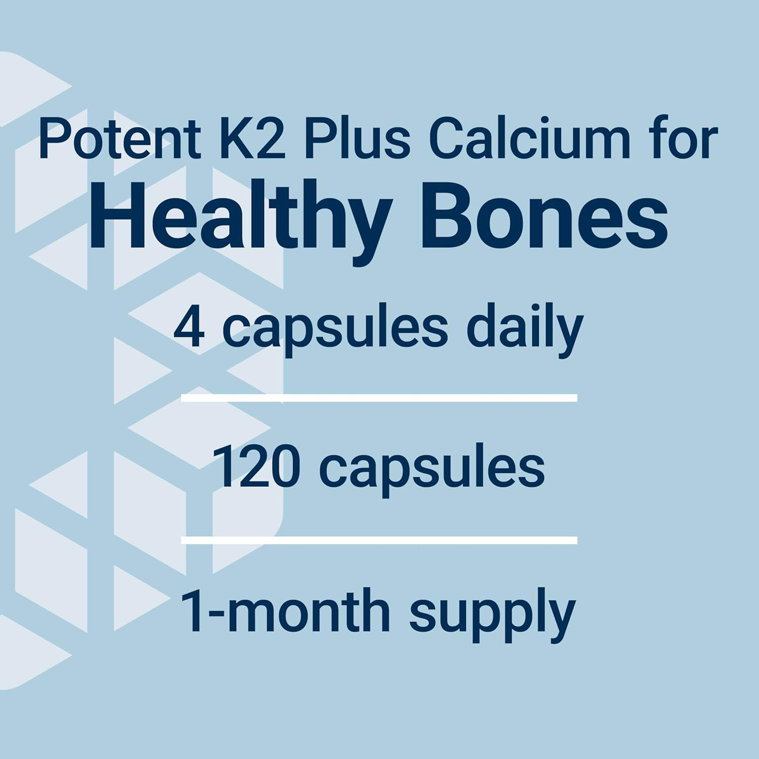 image:imageLife Extension Bone Restore Elite Calcium Supplement with Super Potent K2 Calcium Vitamin D3 Magnesium Boron zinc Vitamin K2 for Bone Health GlutenFree NonGMO 120 Capsules
