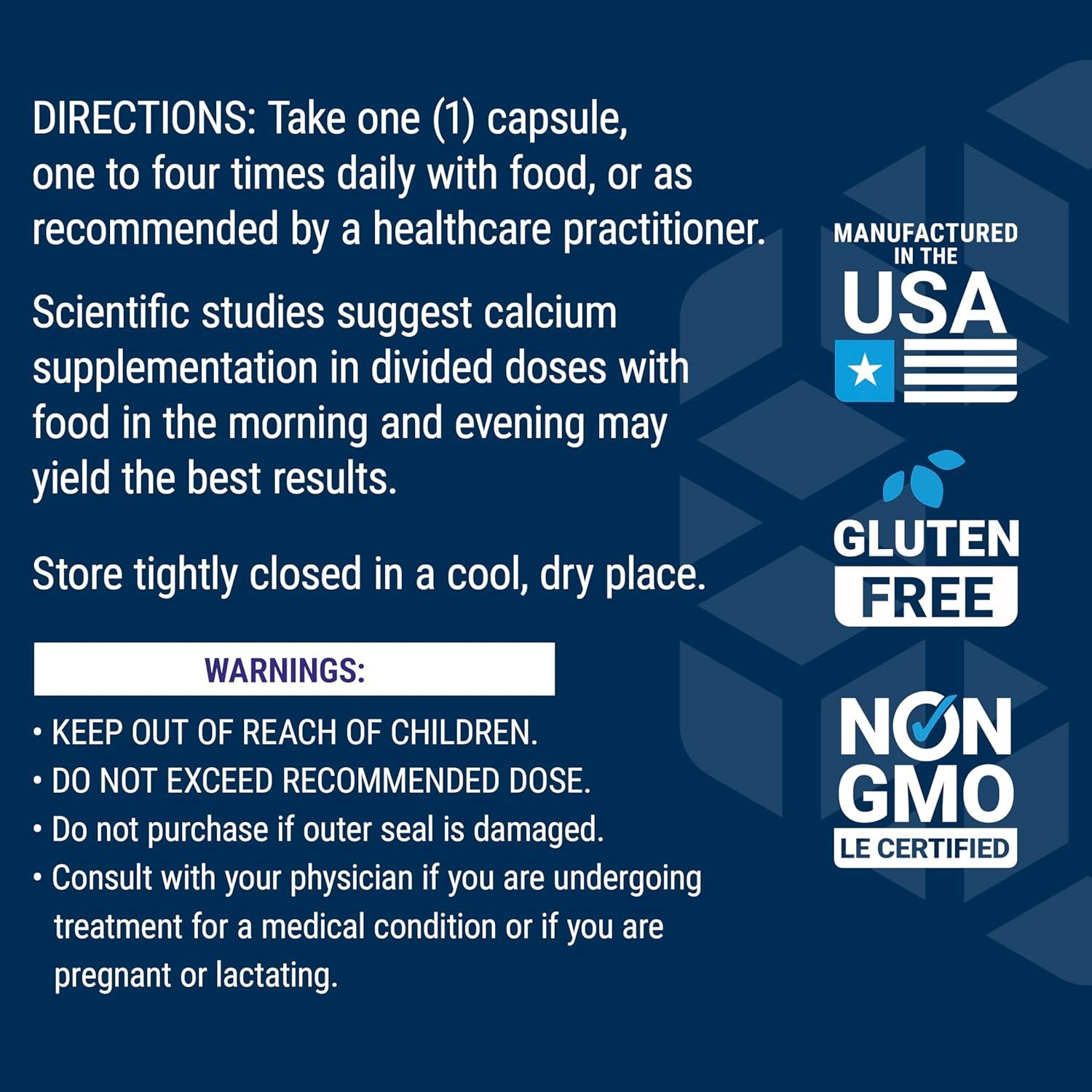 image:imageLife Extension Calcium Citrate with Vitamin D Superabsorbable Calcium to Support Optimal Bone Health GlutenFree NonGMO 200 Capsules
