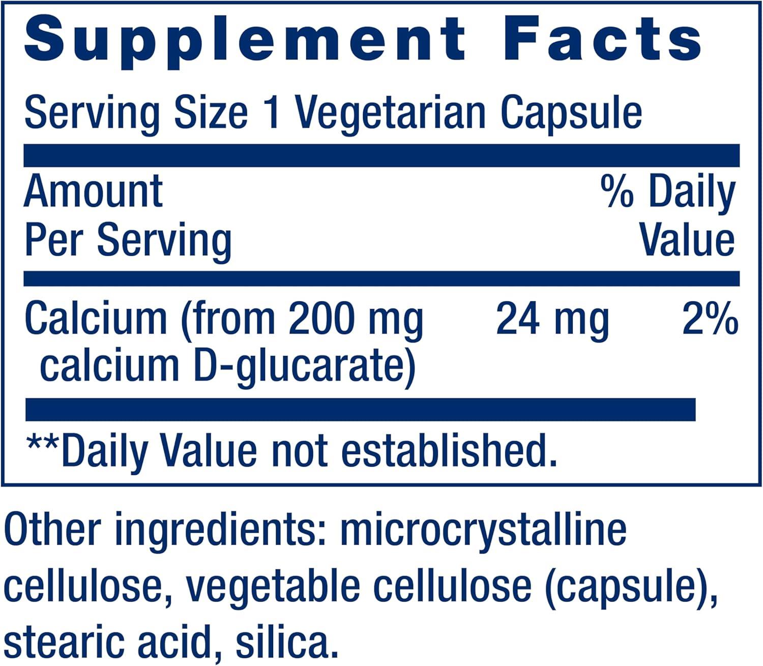 image:imageLife Extension Calcium DGlucarate 200 mg Supports Detoxification Helps Flush Out Unwanted Compounds GlutenFree NonGMO Vegetarian 60 Capsules