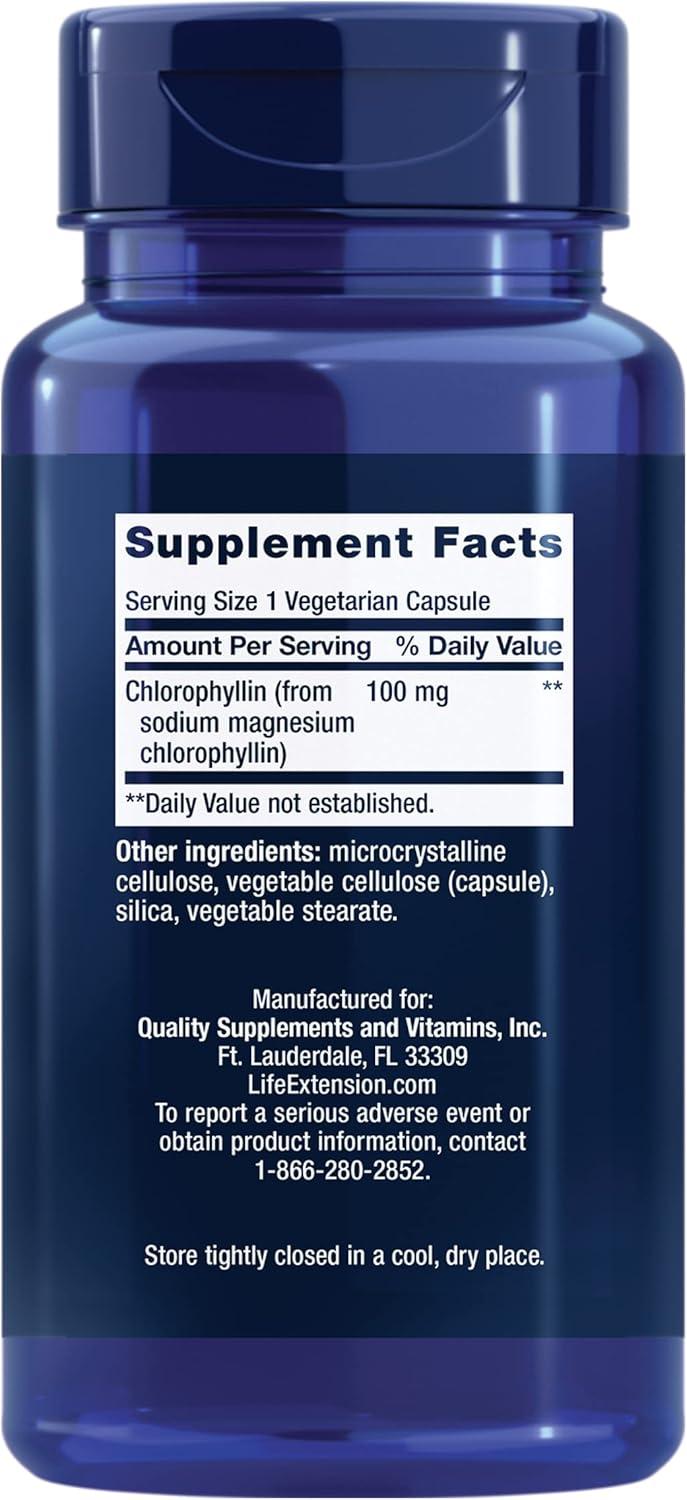 image:imageLife Extension Chlorophyllin antioxidant amp DNA Health Support GlutenFree NonGMO Vegetarian 100 Vegetarian CapsulesStandard Packaging