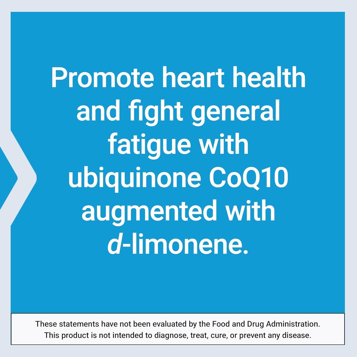 image:imageLife Extension CoQ10 Ubiquinone with dLimonene Heart Health Fight General Fatigue Better Absorption GlutenFree NonGMO 60 Softgels60 Count Pack of 1