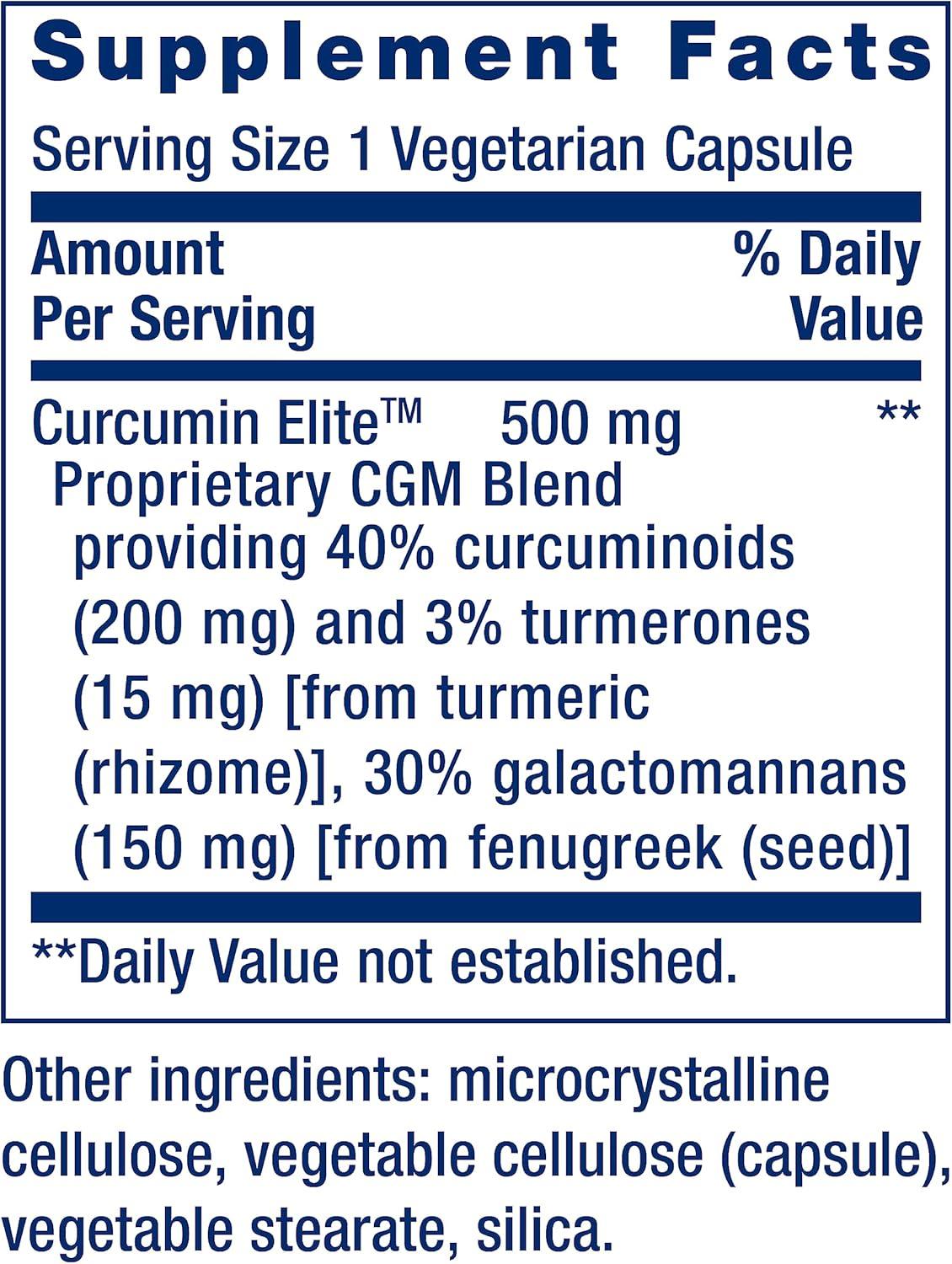 image:imageLife Extension Curcumin Elite Turmeric Extract 60 Count60 Count Pack of 1