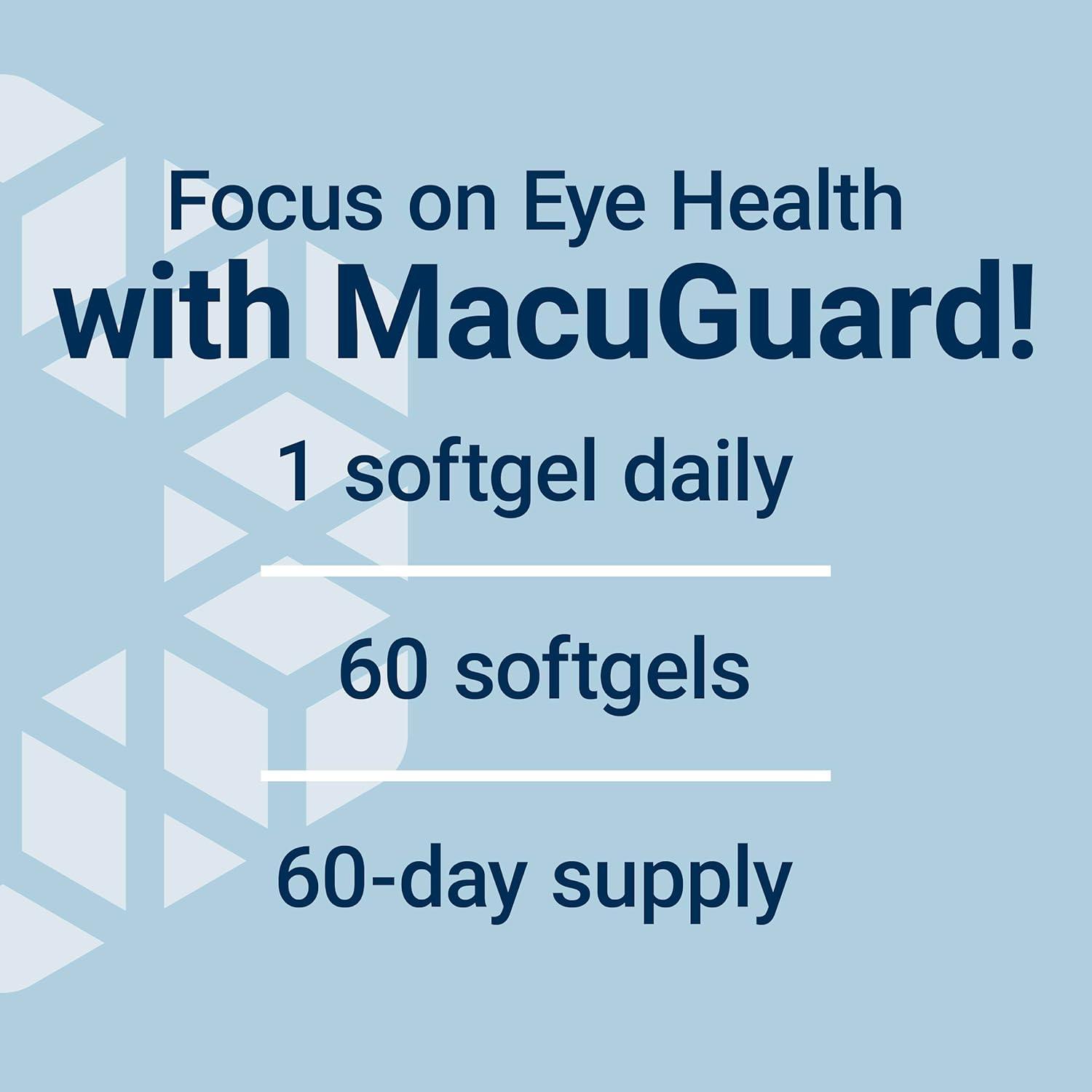 image:imageLife Extension MacuGuard Ocular Support with Saffron amp Astaxanthin Eye Health Supplement for Healthy Vision with Lutein zeaxanthin Mesozeaxanthin GlutenFree NonGMO 60 softgels60 Count Pack of 2