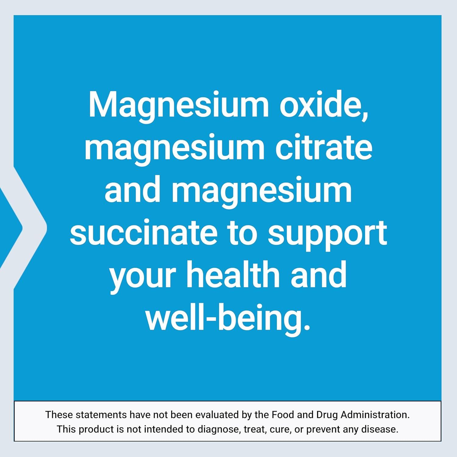 image:imageLife Extension Magnesium Caps 500 mg Magnesium Oxide Citrate and Succinate Heart Health Healthy Bones Metabolism Support 100 Vegetarian Capsules100 Count Pack of 1
