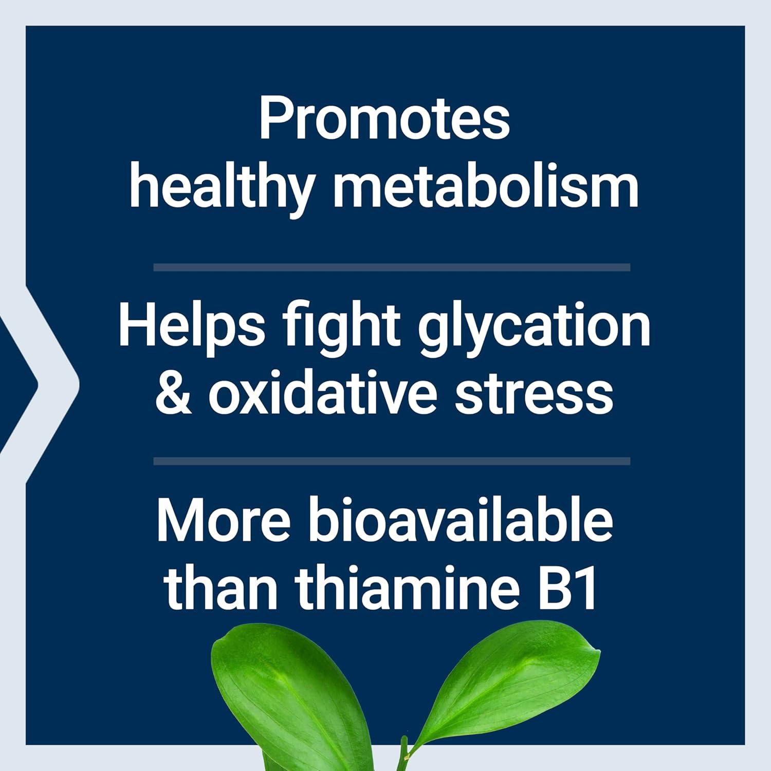 image:imageLife Extension Mega Benfotiamine 250 mg a fatsoluble form of thiamine healthy metabolism ultrabioavailable vitamin B1 high potency glutenfree nonGMO vegetarian 120 capsules120 Count Pack of 1