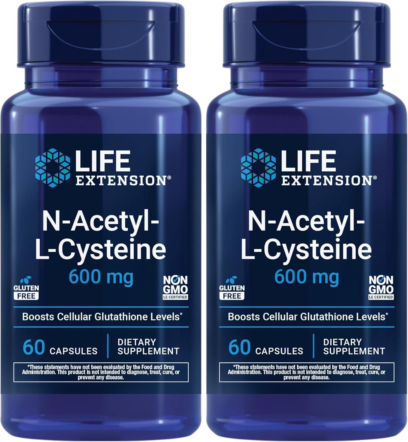image:imageLife Extension NAcetylLCysteine NAC Immune Respiratory Liver Health NAC 600 mg Potent antioxidant Support Freeradicals Easy to Absorb 60 CapsulesNutritional Supplement