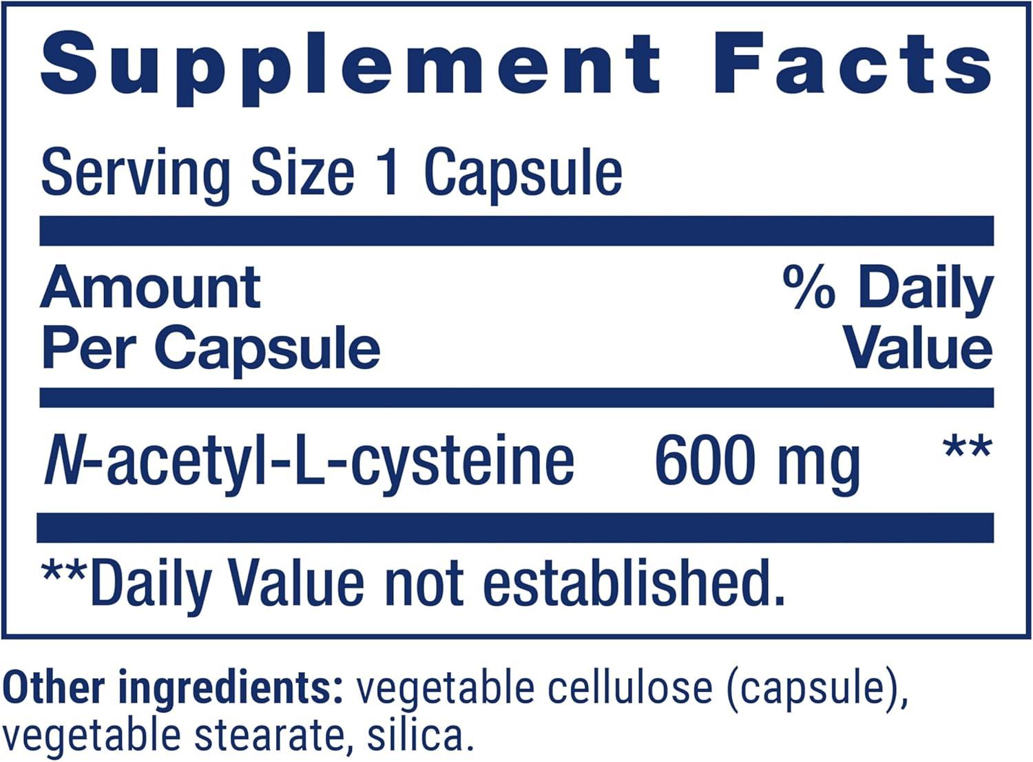 image:imageLife Extension NAcetylLCysteine NAC Immune Respiratory Liver Health NAC 600 mg Potent antioxidant Support Freeradicals Easy to Absorb 60 CapsulesNutritional Supplement Pack of 2