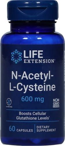 image:imageLife Extension NAcetylLCysteine NAC Immune Respiratory Liver Health NAC 600 mg Potent antioxidant Support Freeradicals Easy to Absorb 60 CapsulesNutritional Supplement
