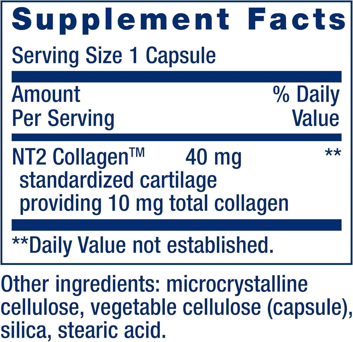 image:imageLife Extension NT2 Collagen Joint Health Supplement for Joint Comfort amp Mobility GlutenFree NonGMO 1 Daily 60 Small Capsules