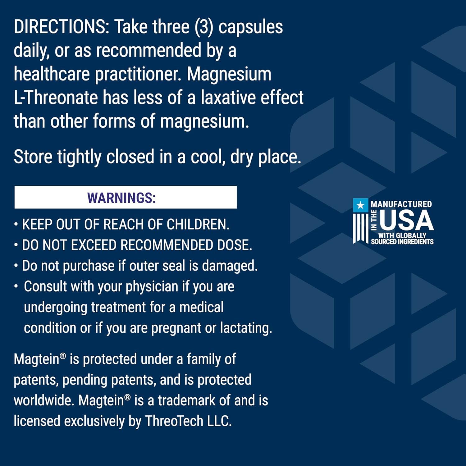 image:imageLife Extension NeuroMag Magnesium LThreonate Memory Health Quick Thinking Cognitive Health Support Vegetarian NonGMO 90 Vegetarian Capsules 144 mg from 2000 mg Magtein magnesium Lthreonate90 Count Pack of 1