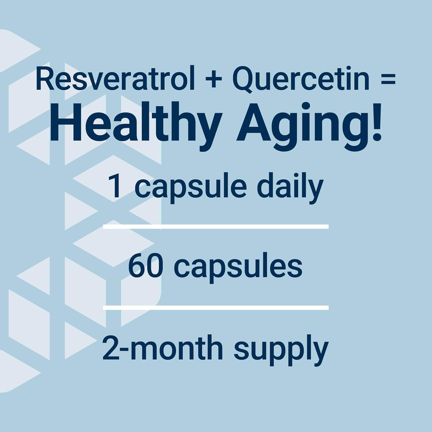 image:imageLife Extension Optimized Resveratrol Elite Transresveratrol quercetin Healthy Aging Heart Health Brain Health oxidative Stress GlutenFree NonGMO Vegetarian 60 Capsules60 Count Pack of 2