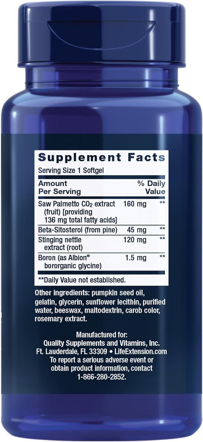 image:imageLife Extension PalmettoGuard Saw Palmetto Nettle Root and BetaSitosterol Supports Healthy Prostate Function amp Hormone Metabolism 160 mg of Saw Palmetto for Men GlutenFree NonGMO 60 softgels