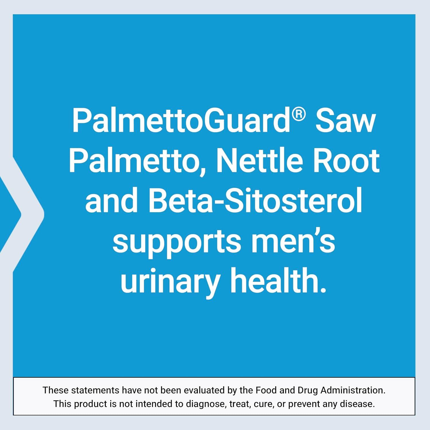 image:imageLife Extension PalmettoGuard Saw Palmetto Nettle Root and BetaSitosterol Supports Healthy Prostate Function amp Hormone Metabolism 160 mg of Saw Palmetto for Men GlutenFree NonGMO 60 softgels
