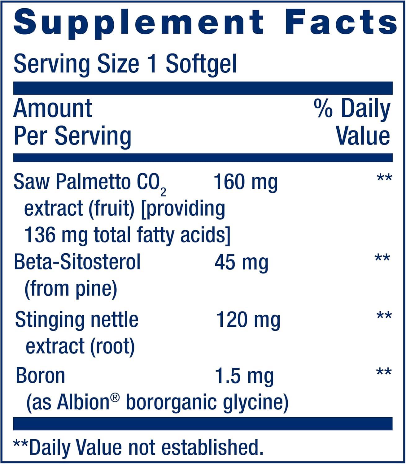 image:imageLife Extension PalmettoGuard Saw Palmetto Nettle Root and BetaSitosterol Supports Healthy Prostate Function amp Hormone Metabolism 160 mg of Saw Palmetto for Men GlutenFree NonGMO 60 softgels