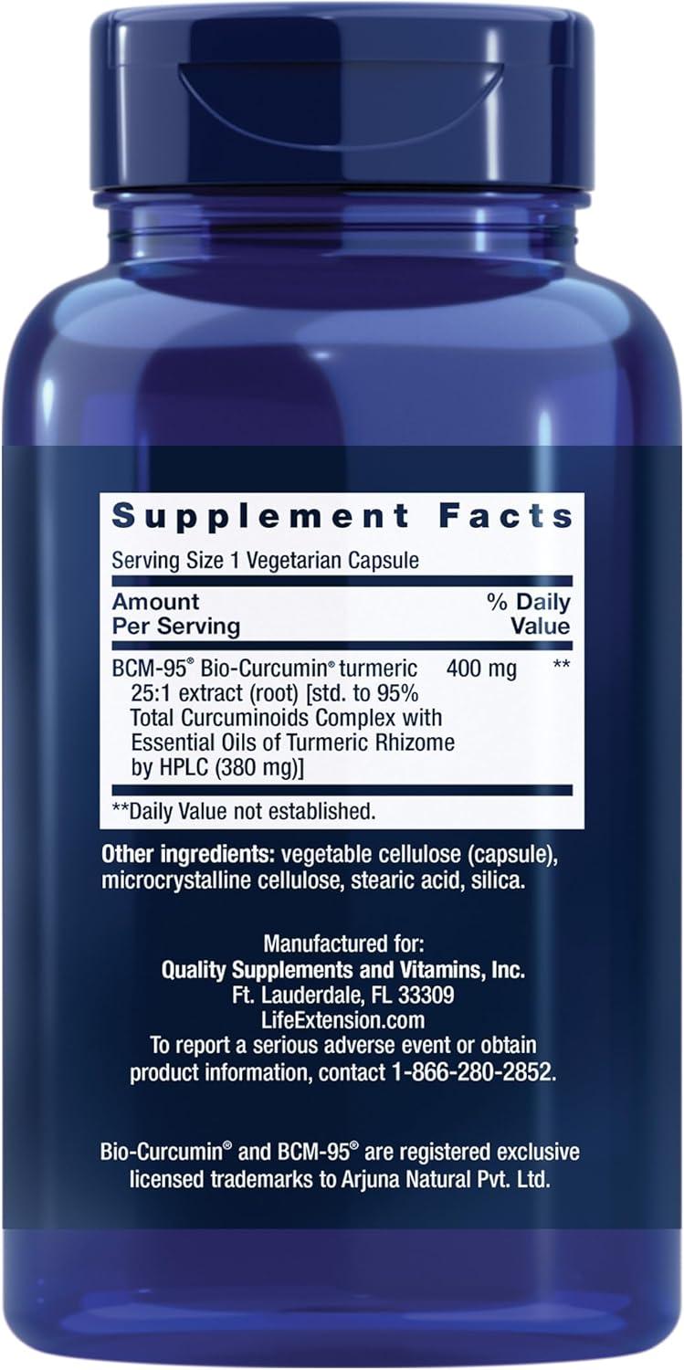 image:imageLife Extension Super BioCurcumin Turmeric Extract HighlyAbsorbable Curcumin for WholeBody Health Support GlutenFree NonGMO Vegetarian 60 Vegetarian Capsules60 Count Pack of 1