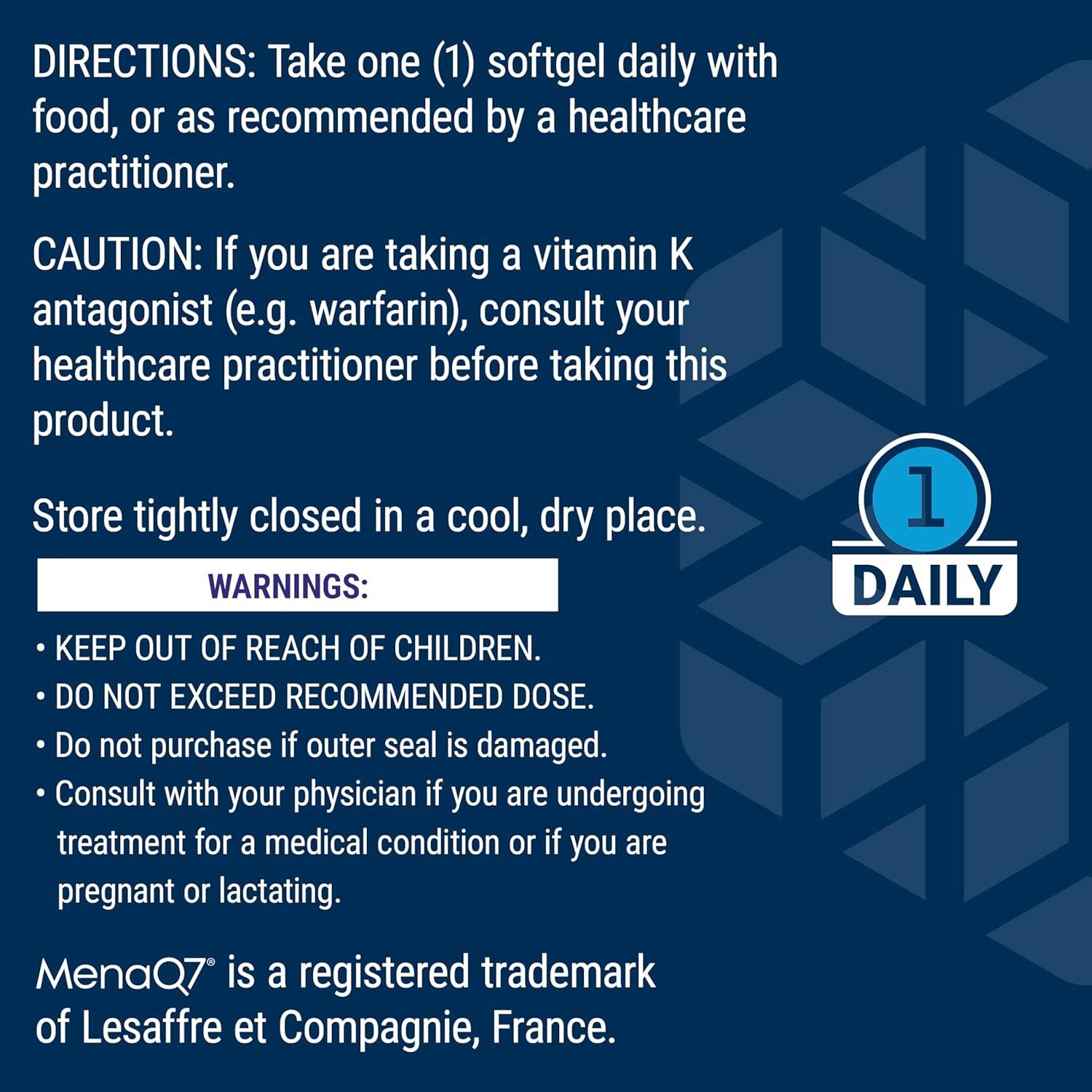 image:imageLife Extension Super K Vitamin K Supplement 2000 Mcg Vitamin K and 1180 Mcg Vitamin K2 Heart Health OnceDaily 90 SoftgelsUnflavored