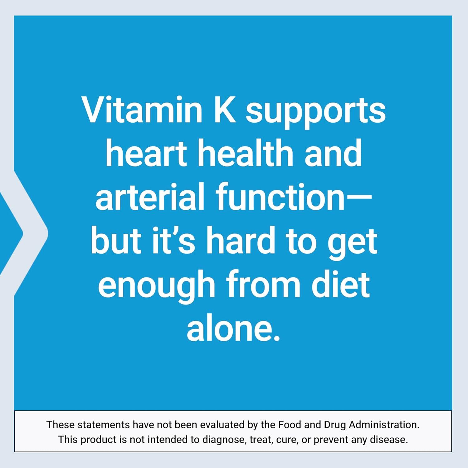 image:imageLife Extension Super K Vitamin K Supplement 2000 Mcg Vitamin K and 1180 Mcg Vitamin K2 Heart Health OnceDaily 90 SoftgelsUnflavored