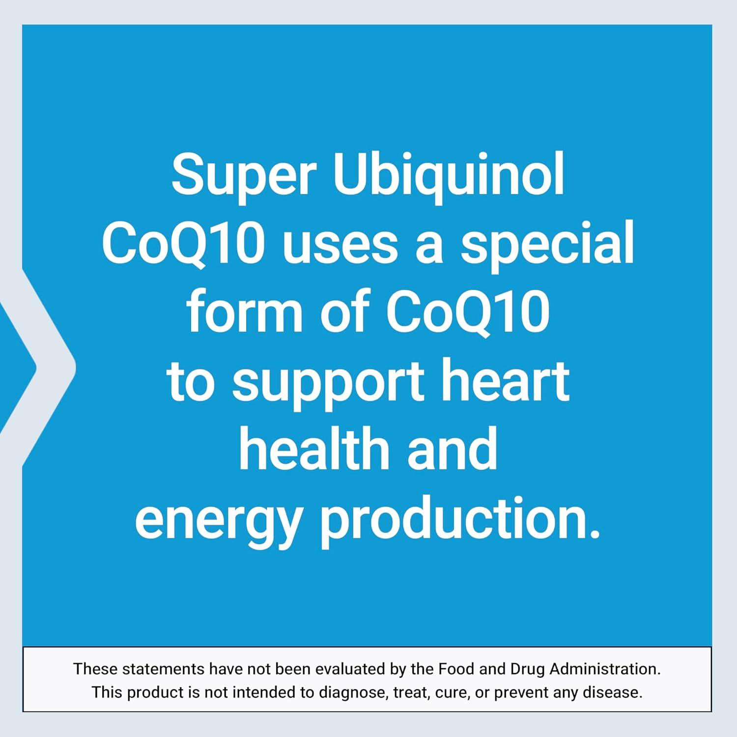 image:imageLife Extension Super Ubiquinol CoQ10 Heart Health Supplement Cell Energy oxidative Stress Defense Maximum Absorption 100 mg NonGMO GlutenFree 60 softgels