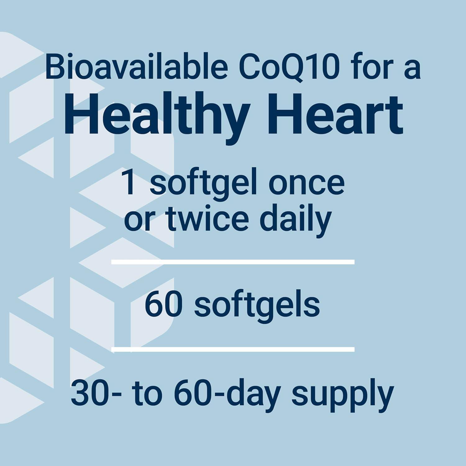 image:imageLife Extension Super Ubiquinol CoQ10 Heart Health Supplement Cell Energy oxidative Stress Defense Maximum Absorption 100 mg NonGMO GlutenFree 60 softgels