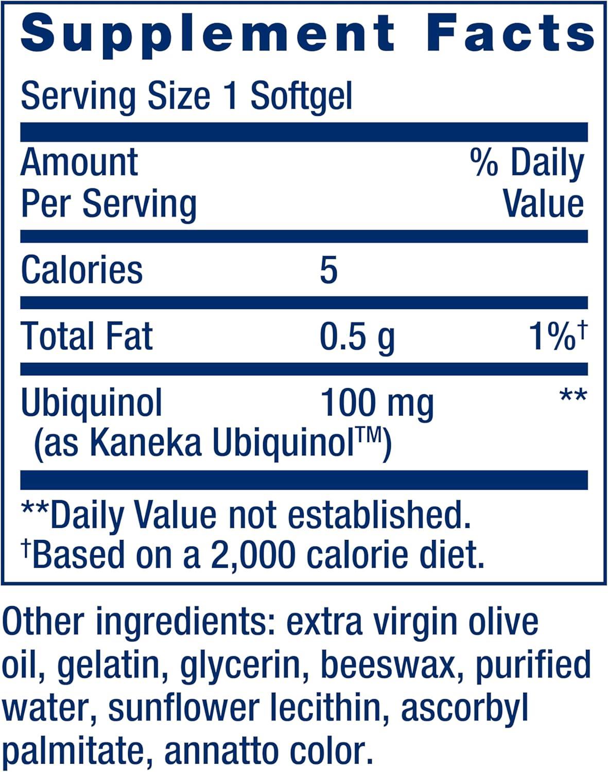 image:imageLife Extension Super Ubiquinol CoQ10 Heart Health Supplement Cell Energy oxidative Stress Defense Maximum Absorption 100 mg NonGMO GlutenFree 60 softgels