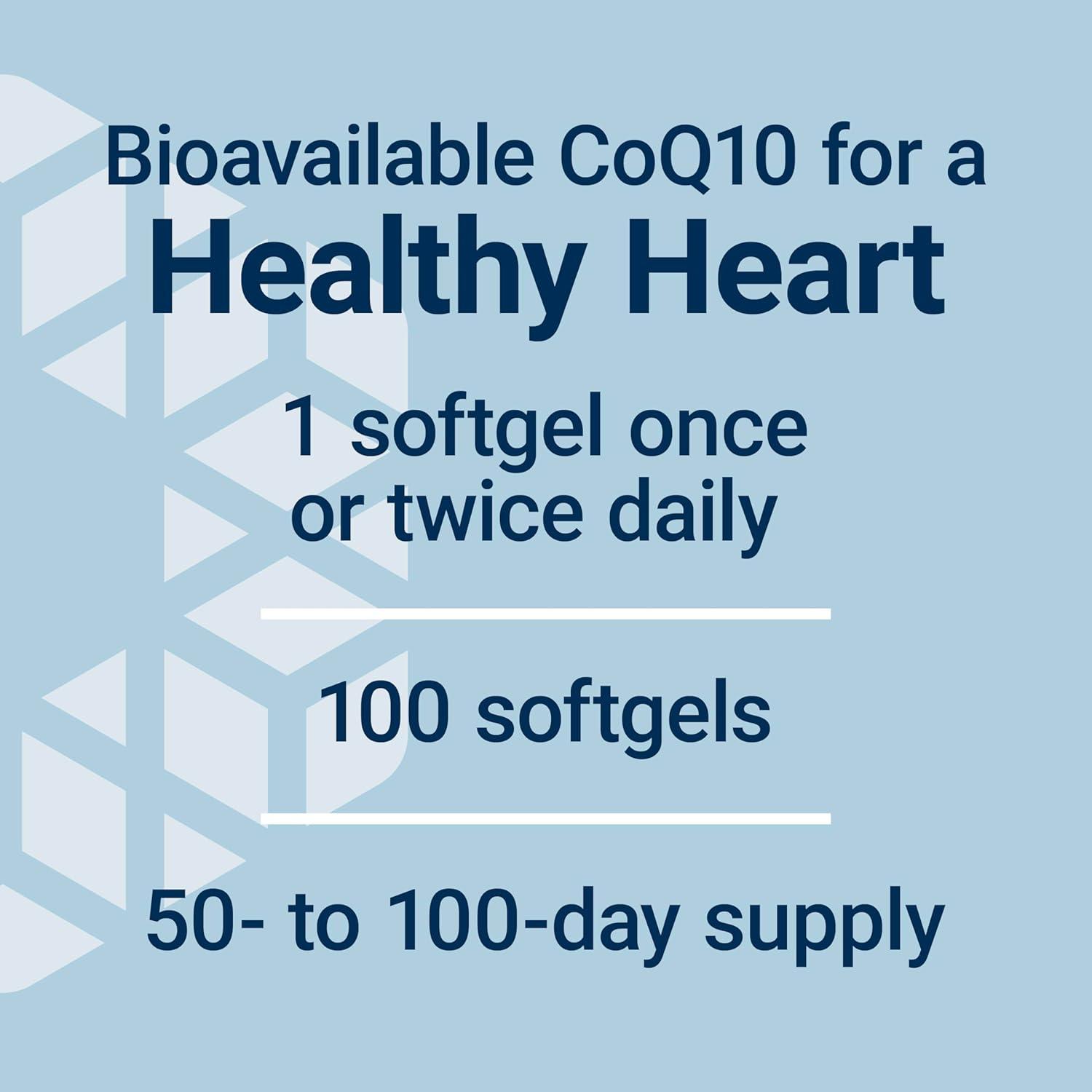 image:imageLife Extension Super Ubiquinol CoQ10 with Enhanced Mitochondrial Support Potent Heart Health amp Cellular Energy Production Support Ultraabsorbable GlutenFree NonGMO 100 mg 60 softgels50 mg