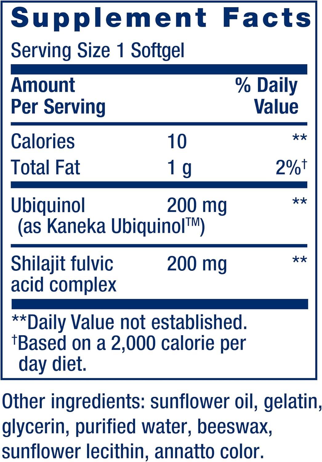 image:imageLife Extension Super Ubiquinol CoQ10 with Enhanced Mitochondrial Support Potent Heart Health amp Cellular Energy Production Support Ultraabsorbable GlutenFree NonGMO 100 mg 60 softgels200 mg