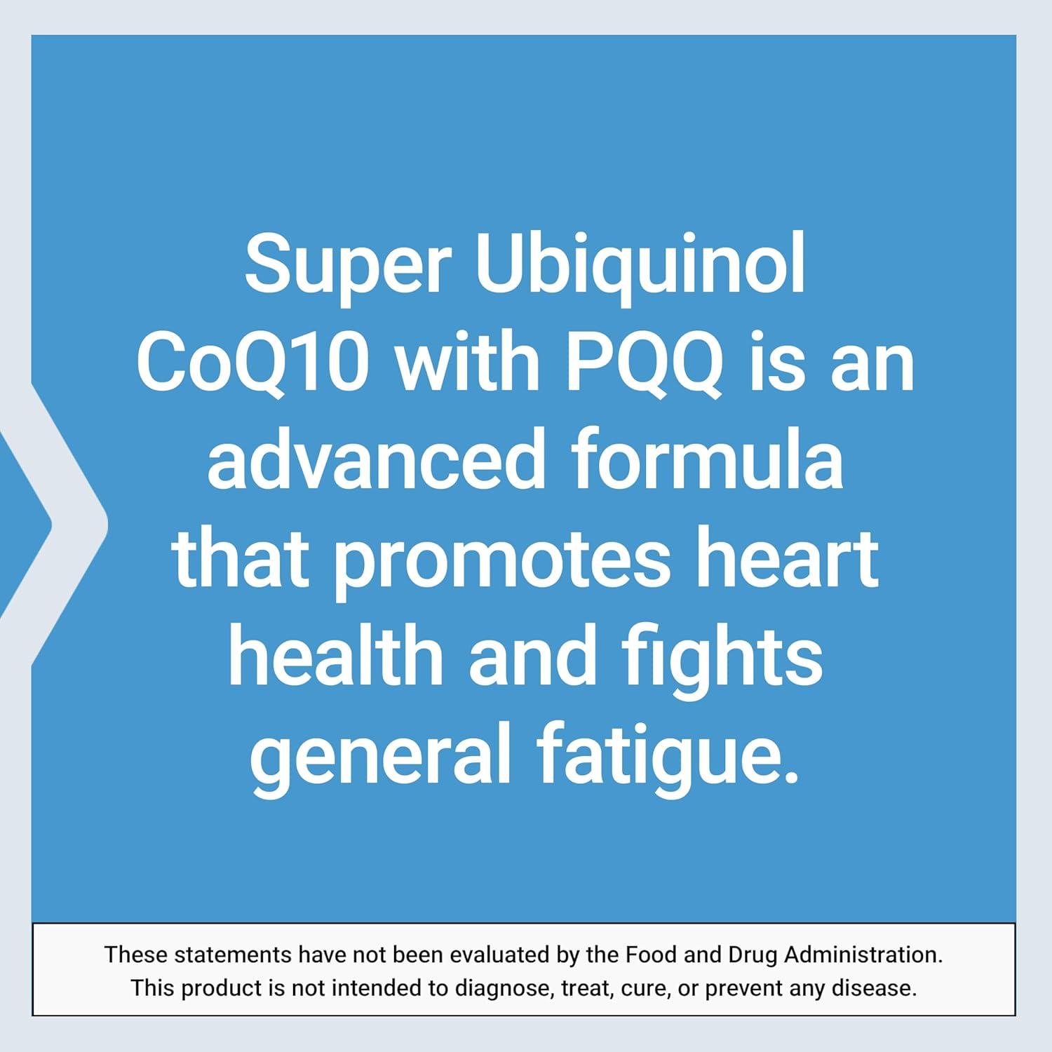 image:imageLife Extension Super Ubiquinol CoQ10 with PQQ coenzyme Q10 pyrroloquinoline Quinone Heart Health Supplement Maximum Absorption 100 mg NonGMO GlutenFree 30 softgels30 Count Pack of 1