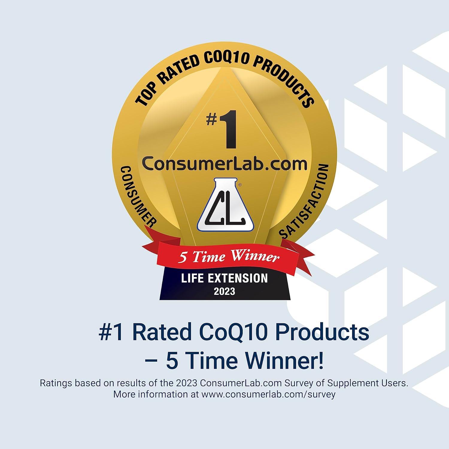 image:imageLife Extension Super Ubiquinol CoQ10 with PQQ coenzyme Q10 pyrroloquinoline Quinone Heart Health Supplement Maximum Absorption 100 mg NonGMO GlutenFree 30 softgels30 Count Pack of 2