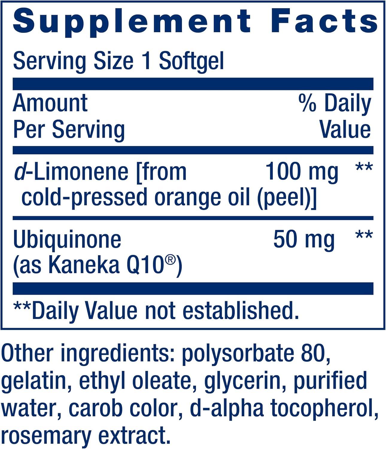 image:imageLife Extension SuperAbsorbable CoQ10 Ubiquinone with dLimonene Heart Health Supplement relieves General Fatigue oxidative Stress Defense 50 mg NonGMO GlutenFree 60 softgels60 Count Pack of 1
