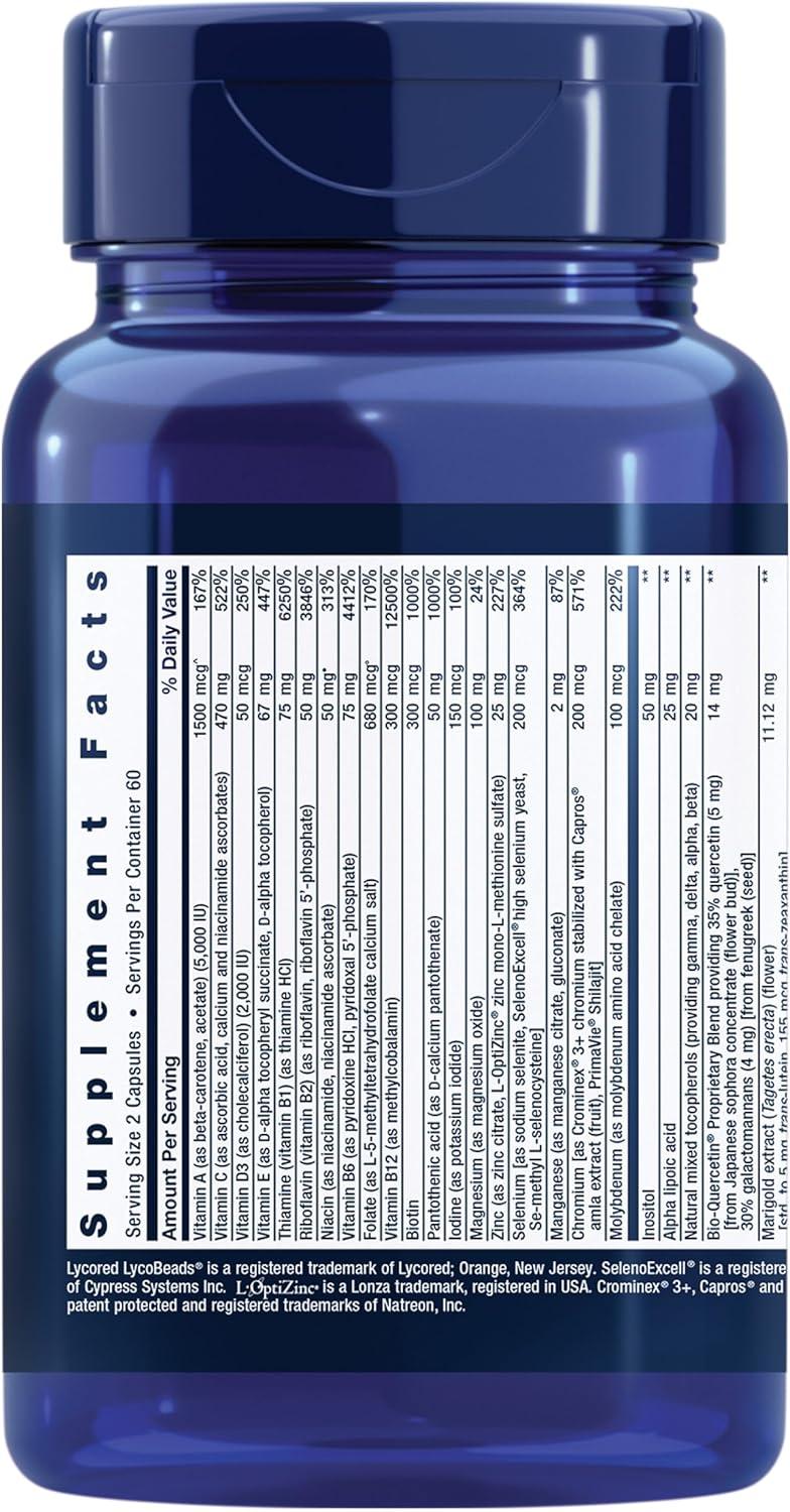 image:imageLife Extension TwoPerDay Multivitamin Vitamins B C D zinc Packed with Over 25 Vitamins Minerals amp extracts TwoMonth Supply NonGMO GlutenFree 120 Capsules120 Count Pack of 2