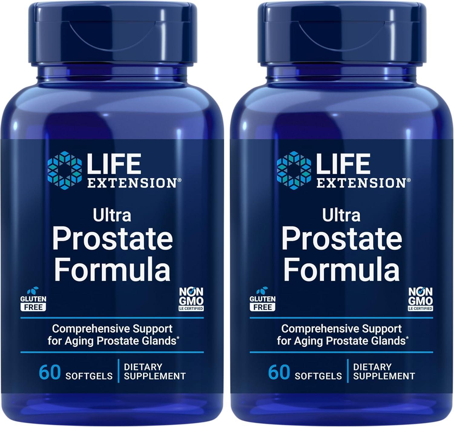 image:imageLife Extension Ultra Prostate Formula Saw Palmetto for Men pygeum stinging Nettle Root lycopene Prostate Health Urination Flow PSA NonGMO GlutenFree 60 softgelsNutritional Supplement