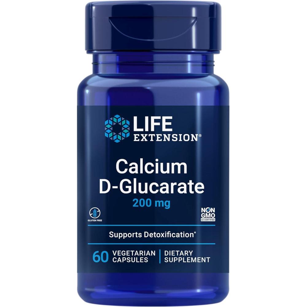 image:imageLife Extension Calcium DGlucarate 200 mg Supports Detoxification Helps Flush Out Unwanted Compounds GlutenFree NonGMO Vegetarian 60 Capsules