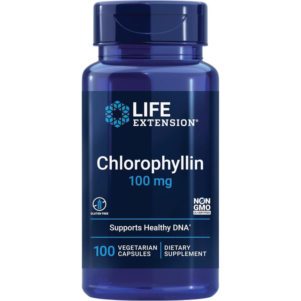 image:imageLife Extension Chlorophyllin antioxidant amp DNA Health Support GlutenFree NonGMO Vegetarian 100 Vegetarian CapsulesStandard Packaging