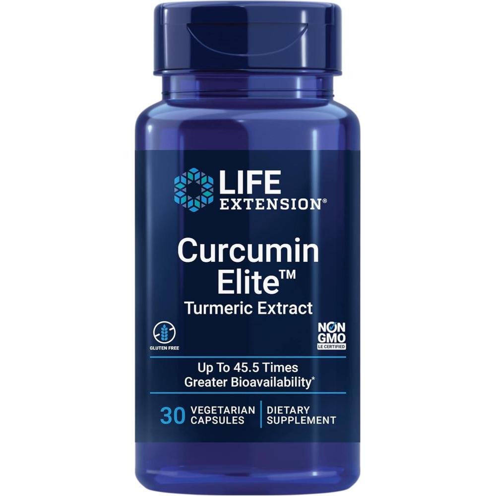 image:imageLife Extension Curcumin Elite Turmeric Extract 500 mg curcuminoids turmerones Fenugreek Inflammation Health Support Heart amp Immune Support GlutenFree NonGMO Vegetarian 30 CapsulesWith Elite CurcuminCGM