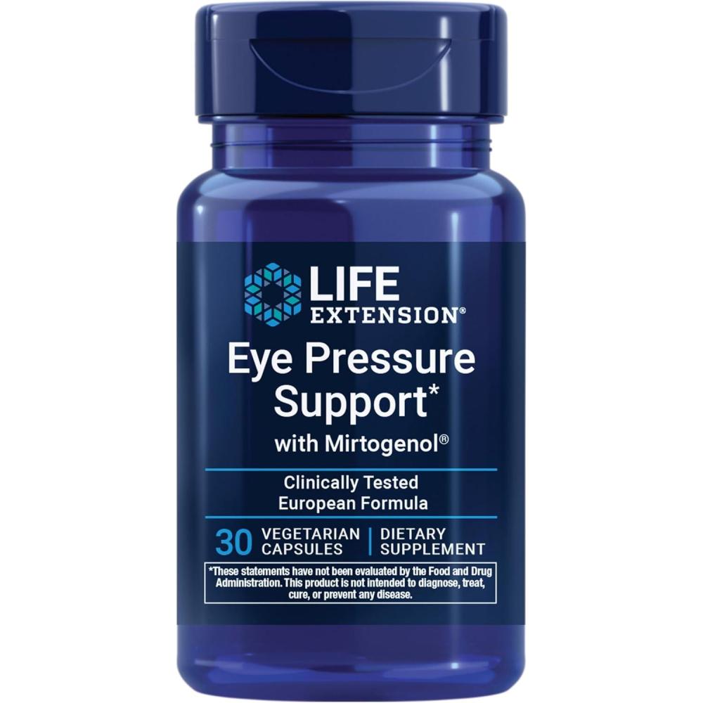 image:imageLife Extension Eye Pressure Support with Mirtogenol Eye Health Supplement for Healthy Eye Pressure with French maritime pine bark Glutenfree vegetarian nonGMO 30 capsules30 Count Pack of 1