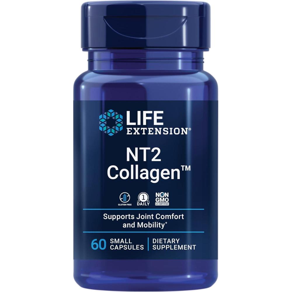 image:imageLife Extension NT2 Collagen Joint Health Supplement for Joint Comfort amp Mobility GlutenFree NonGMO 1 Daily 60 Small Capsules