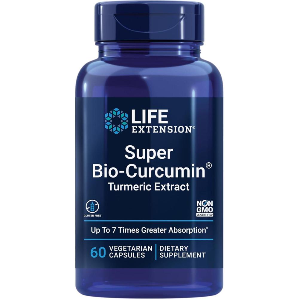 image:imageLife Extension Super BioCurcumin Turmeric Extract HighlyAbsorbable Curcumin for WholeBody Health Support GlutenFree NonGMO Vegetarian 60 Vegetarian Capsules60 Count Pack of 1