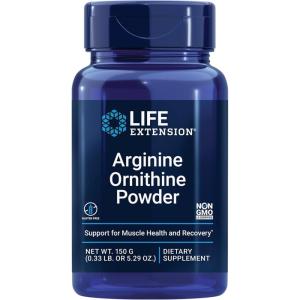 image:imageLife Extension Arginine Ornithine Powder Promotes Muscle Health amp Recovery Gluten Free NonGMO net Weight 150 Grams