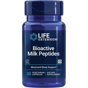 image:imageLife Extension Bioactive Milk Peptides  Promotes Relaxation amp Healthy Sleep  GlutenFree NonGMO  30 Vegetarian Capsules Pack of 2Unflavored