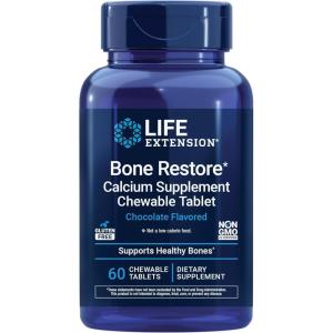 image:imageLife Extension Bone Restore Calcium Supplement Chewable Tablets Bone Health Supplement Calcium Vitamin D Minerals Gluten Free NonGMO 60 Tablets