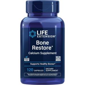 image:imageLife Extension Bone Restore Calcium Supplement Vitamin D3 Magnesium Boron zinc Manganese Silicon Helps Maintain Healthy Bone Density GlutenFree NonGMO 120 Capsules