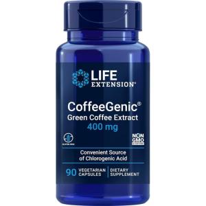 image:imageLife Extension CoffeeGenic Green Coffee Extract 400 mg standardized for 50 chlorogenic Acid AfterMeal Metabolism Support Gluten Free NonGMO Vegetarian 90 Capsules