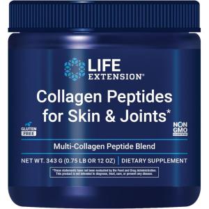 image:imageLife Extension Collagen Peptides for Skin amp Joints Collagen Types I II amp III in an EasyMix Powder Gluten Free NonGMO net Weight 343 Grams