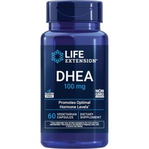 image:imageLife Extension DHEA 25 mg  Hormone Balance Supplement Memory Muscle Health Bone Health Mens Health Womens Health GlutenFree NonGMO Vegetarian 100 DissolveinMouth Tablets60 Count Pack of 1