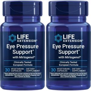 image:imageLife Extension Eye Pressure Support with Mirtogenol  Eye Health Supplement for Healthy Eye Pressure  with French maritime pine bark  Glutenfree vegetarian nonGMO  30 capsules30 Count Pack of 2
